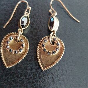 Gold Upsidedown Teardrop Earrings